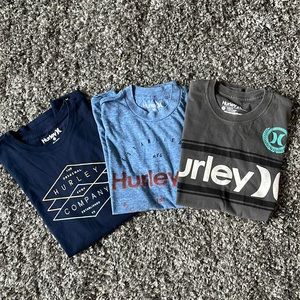 Lot of 3 Men’s Hurley shirts size SMALL